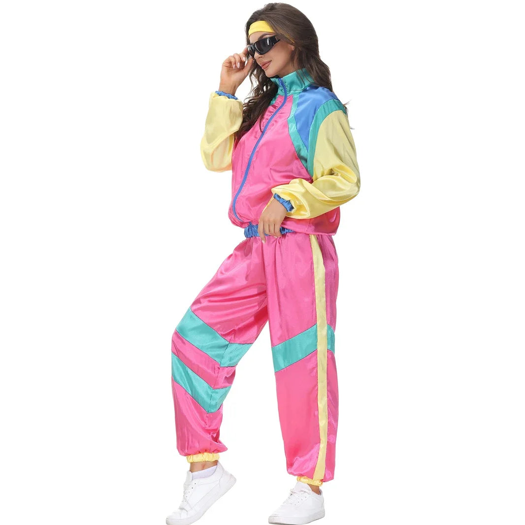 Klassisk 80s & 90s Shell Suit Kostyme for Herre