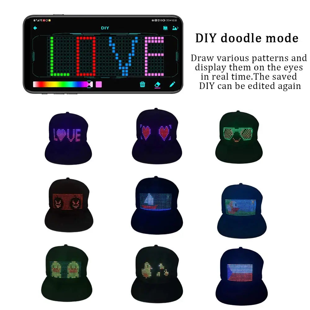 LED Lysende Caps