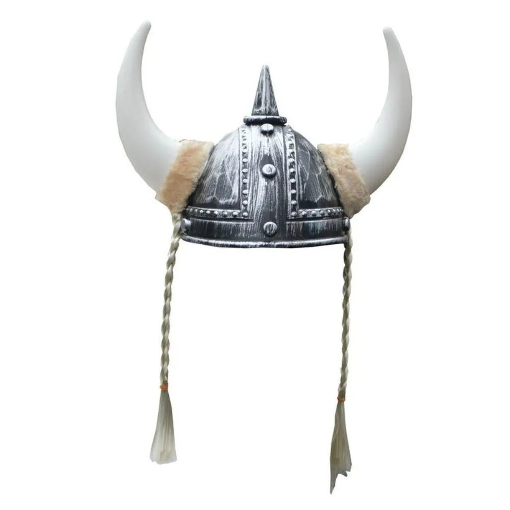 Klassisk Vikinghjelm med Horn