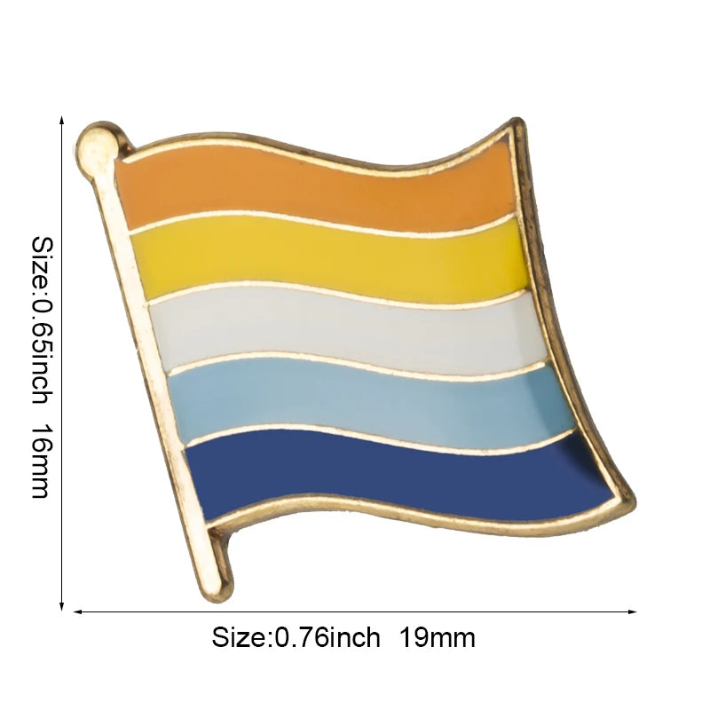 Progress Pride Emalje Lapel Pin