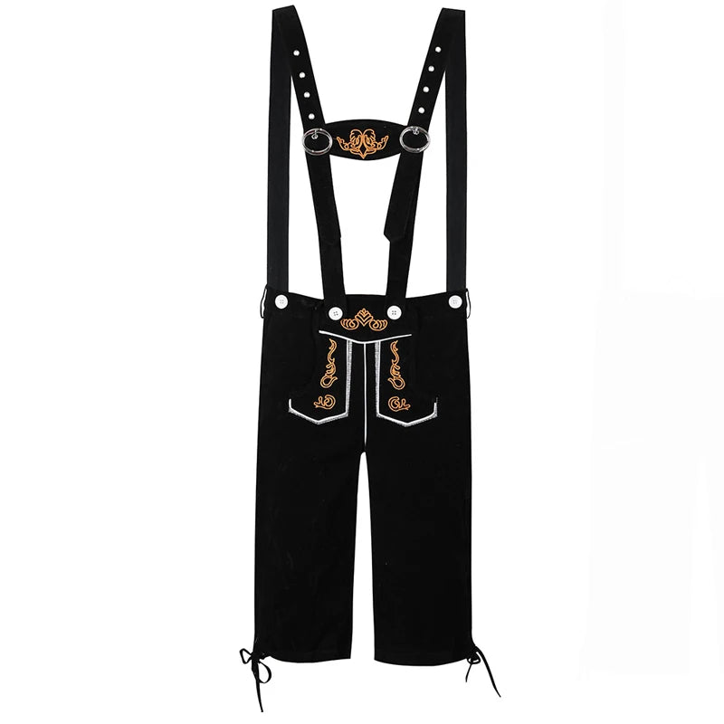 München Lederhosen i Kunstskinn for Herre