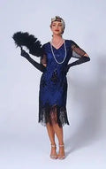 Art Deco Flapper Aftenkjole (Gatsby & Downton Abbey Stil)