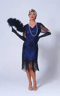 Art Deco Flapper Aftenkjole (Gatsby & Downton Abbey Stil)
