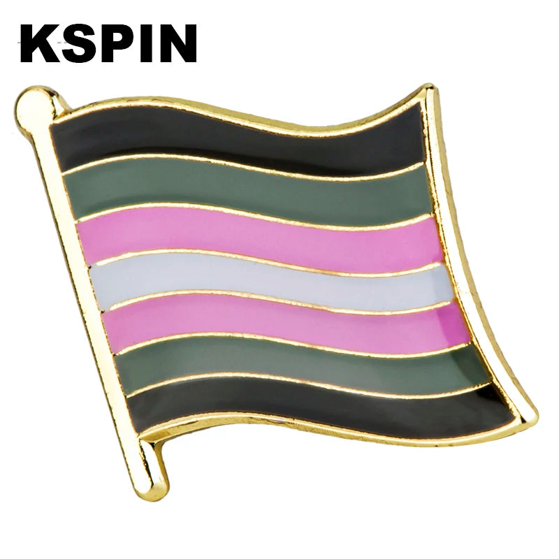 Progress Pride Emalje Lapel Pin