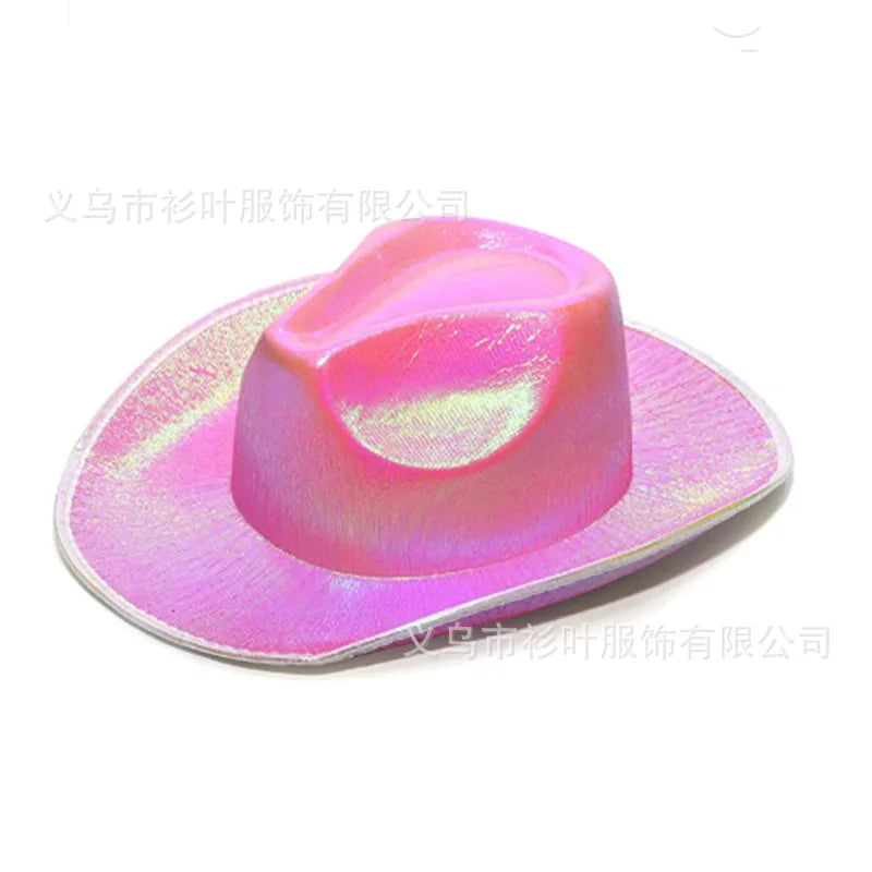 Glitrende Western Cowboyhatt