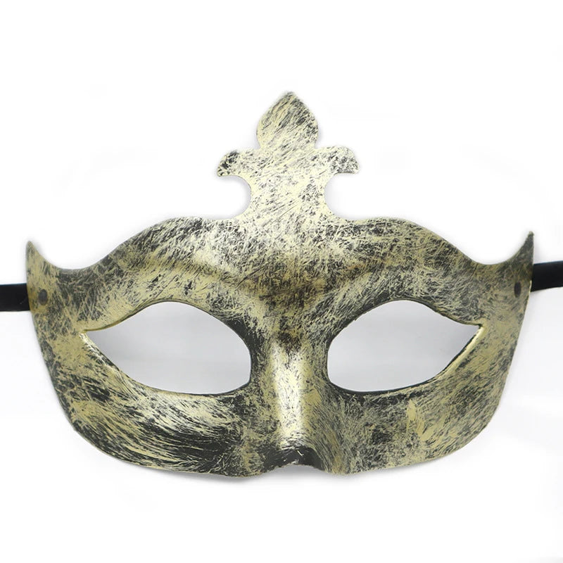 Vintage Prins Maskeradadmaske med Krone