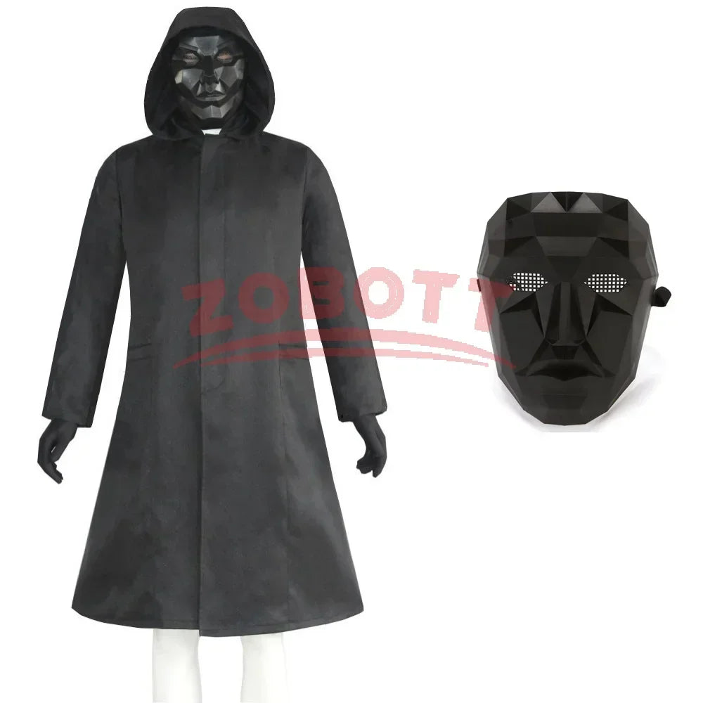 Rosa Jumpsuit Kostymesett med Maske