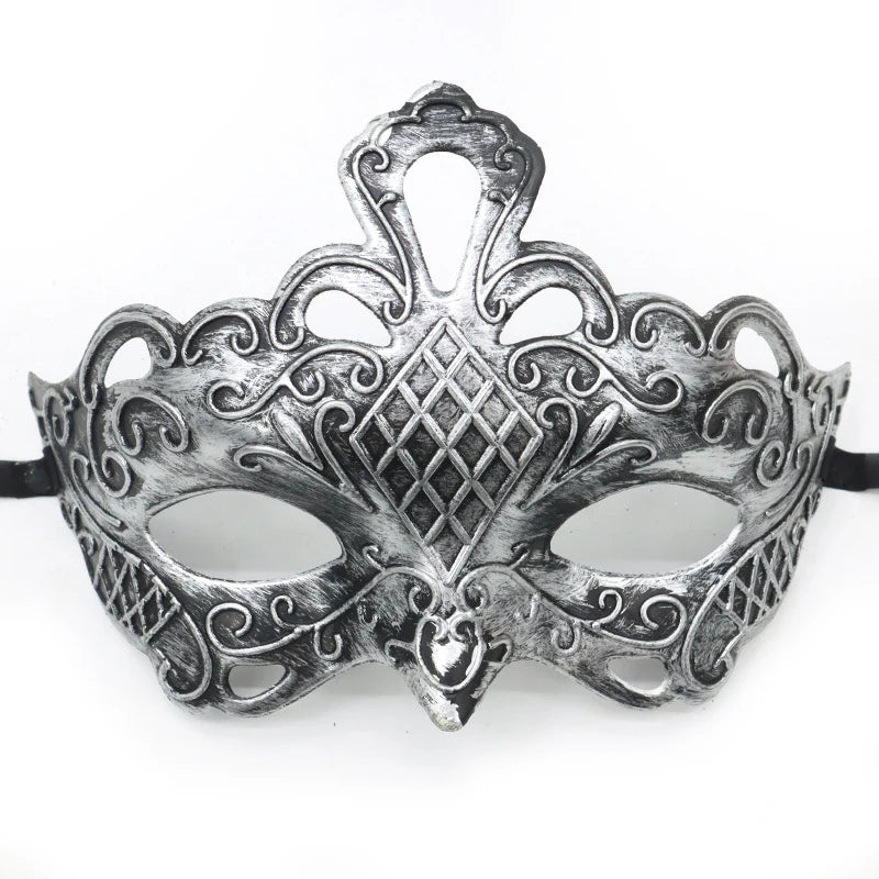 Vintage Prins Maskeradadmaske med Krone