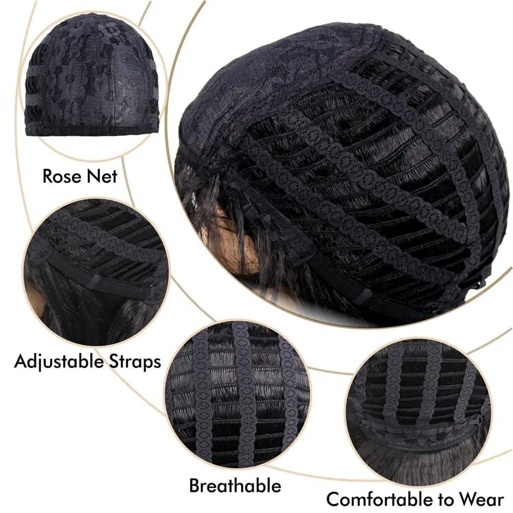 Kort 1920-talls Finger Wave Flapper Parykk