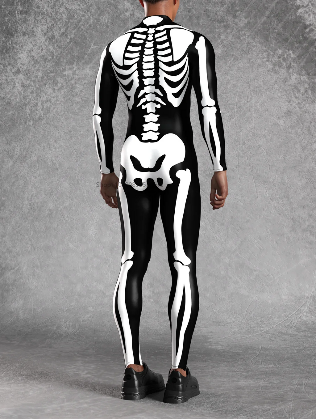 Skelett Jumpsuit Kostyme til Dame