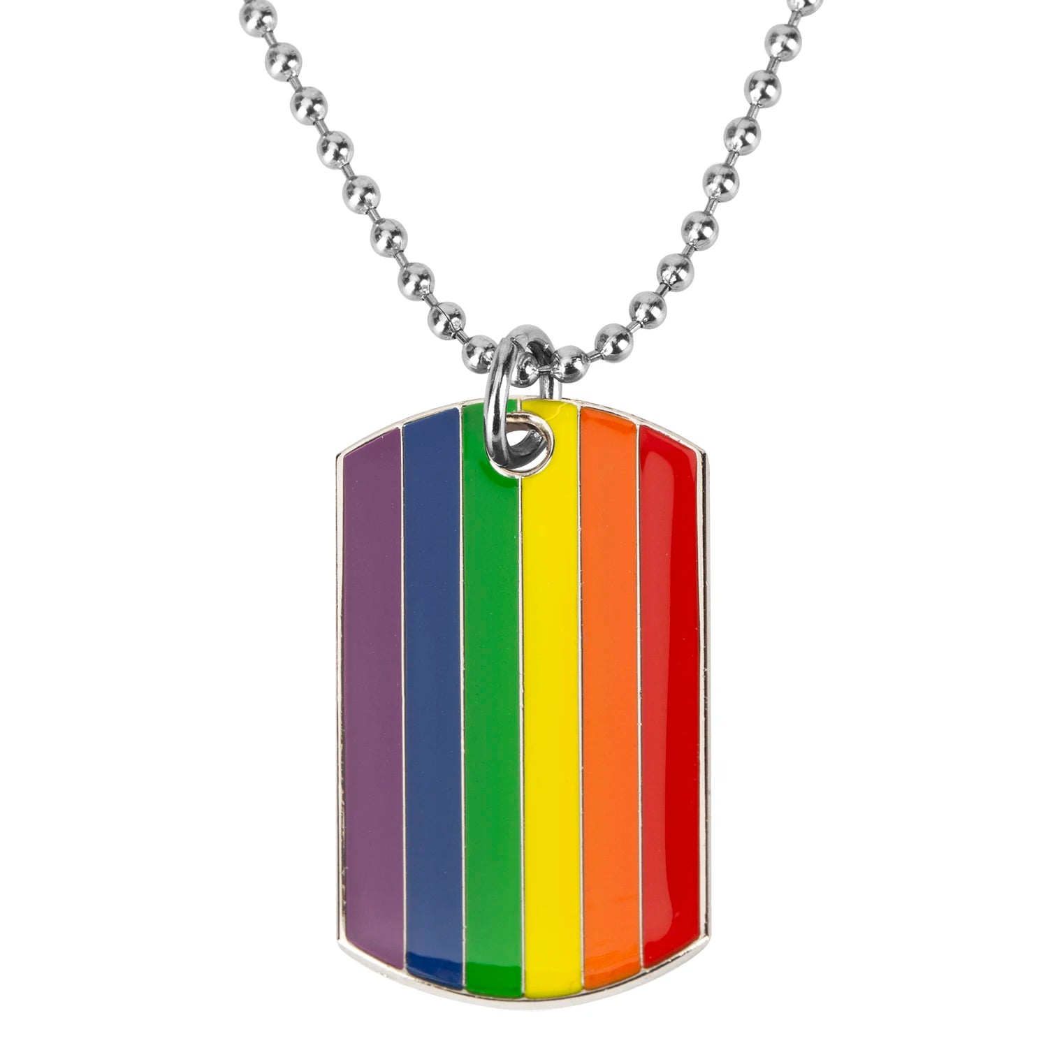 Pride Hjerte-Halskjede med Regnbueanheng