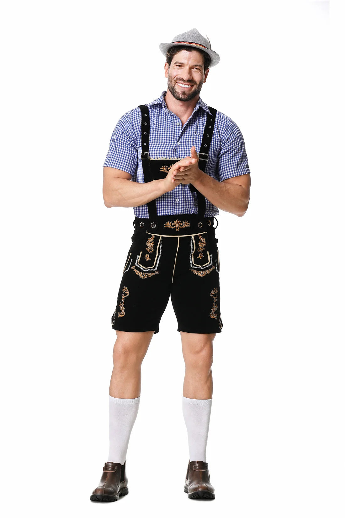 Komplett Lederhosen Oktoberfest Kostymesett til Herre