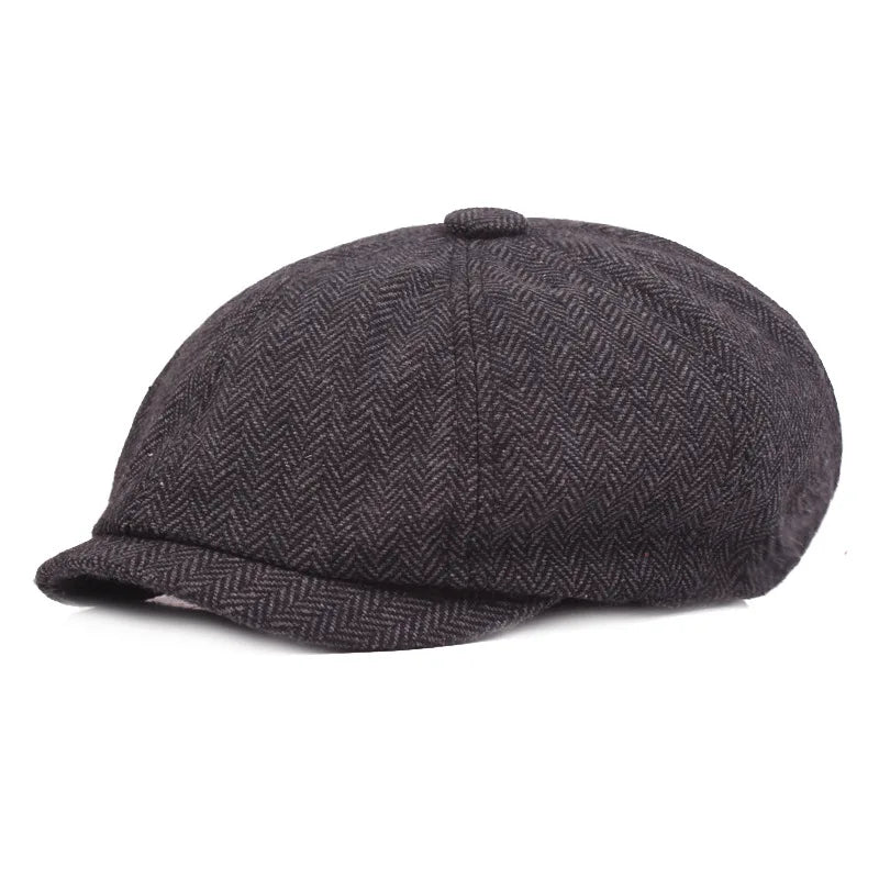 Peaky Blinders Newsboy Cap i Uldblanding