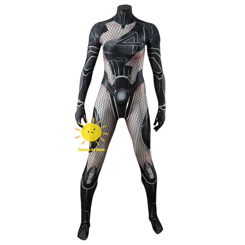 Invisible Woman Cosplay Drakt