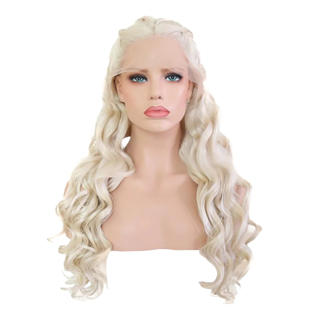 Daenerys Targaryen Lang Krøllete Cosplay-Parykk