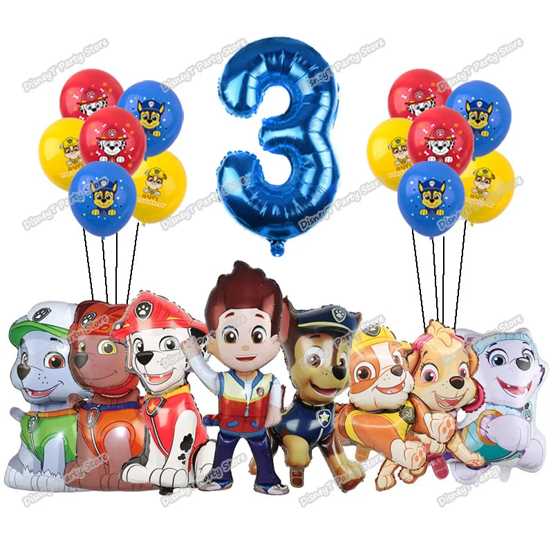 Paw Patrol Bursdagssett – Ballonger, Servise & Banner