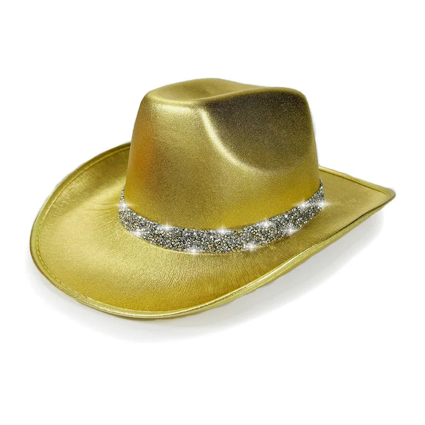 Glitrende Western Cowboyhatt