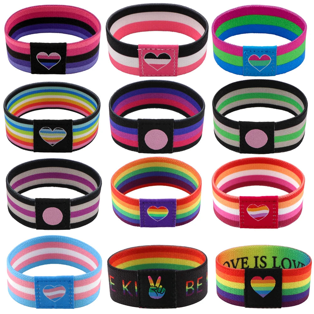 Elastisk Pride Armbånd / Sport-Svettebånd