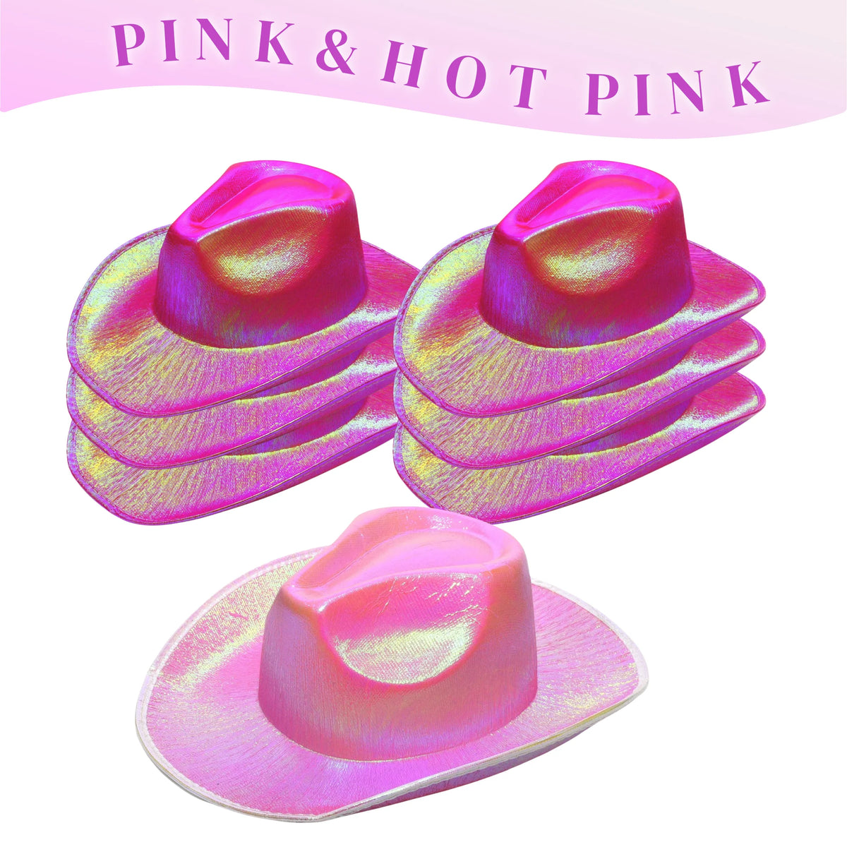 Glitrende Western Cowboyhatt