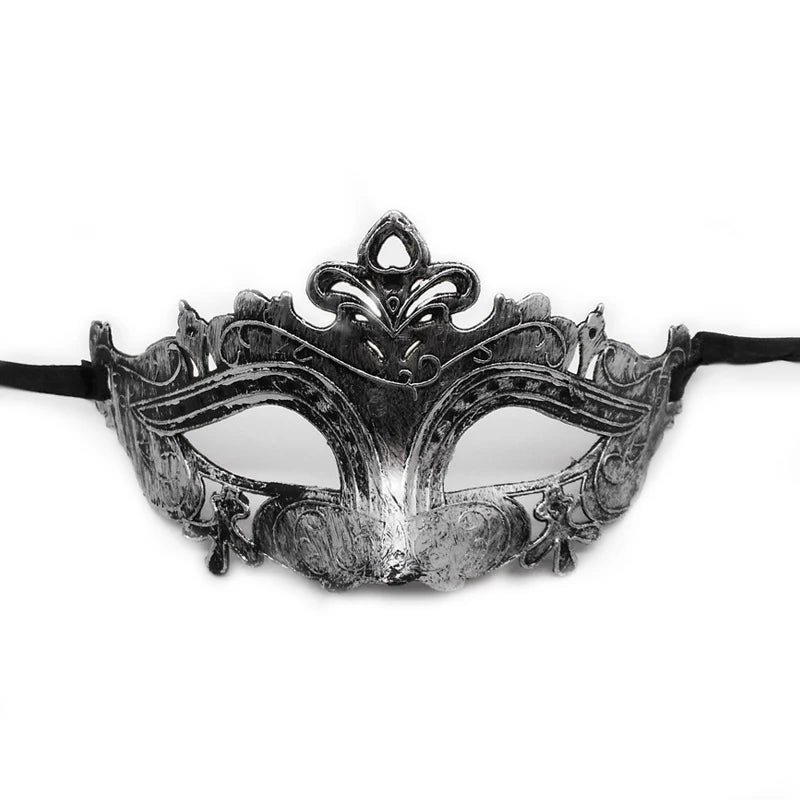 Vintage Prins Maskeradadmaske med Krone