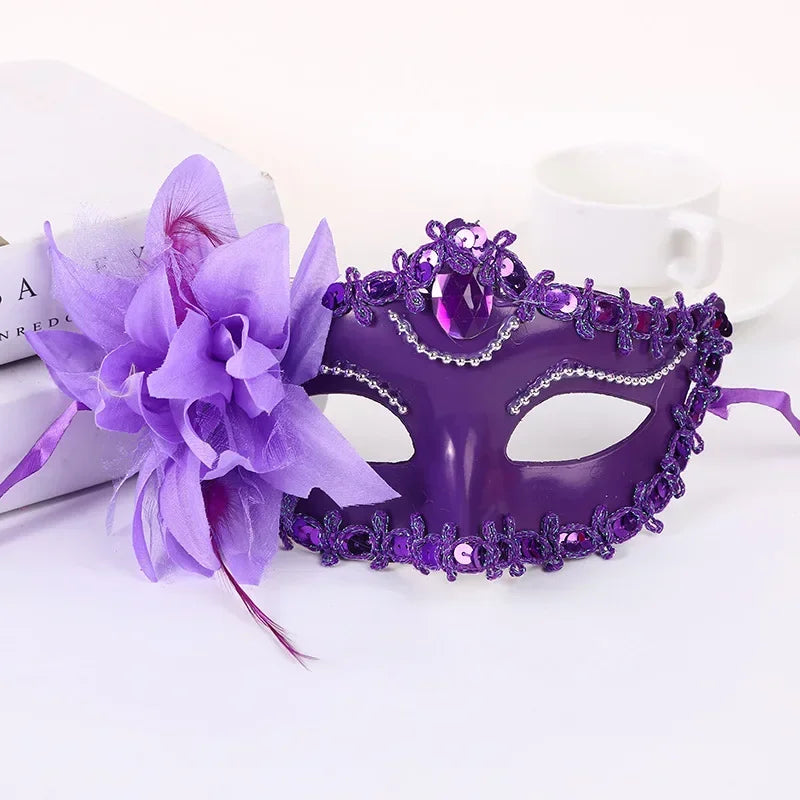 Prinsesse Halvmaske med Liljeblomst