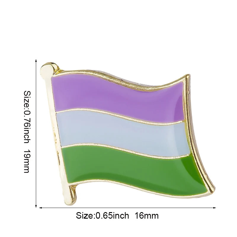 Progress Pride Emalje Lapel Pin