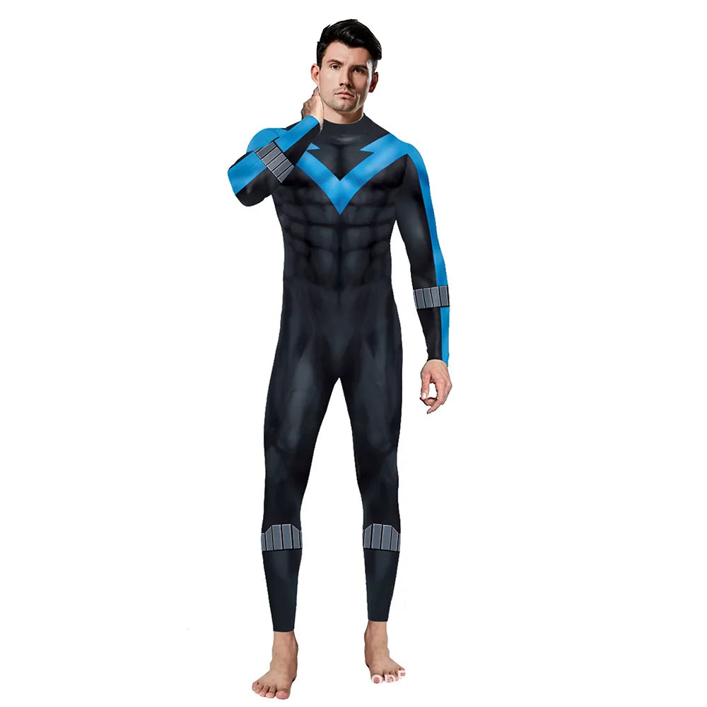 Superhero Mens Cool Blue Kostyme