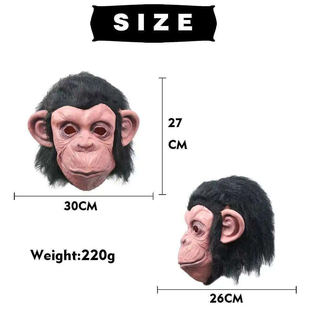 King Kong Gorilla Lateksmaske