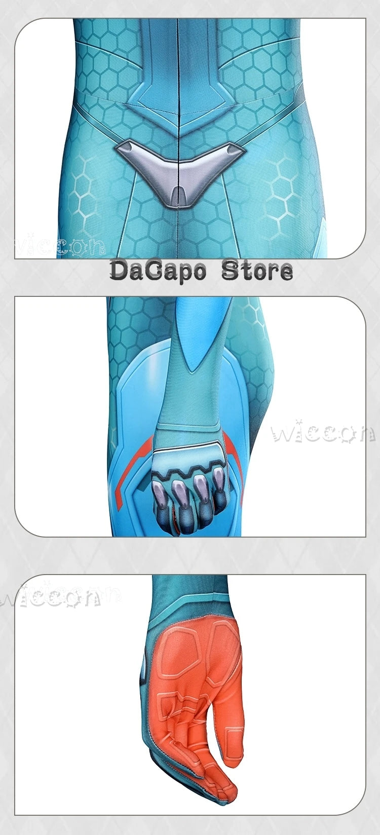 Overwatch 2 Juno Cosplay Kostyme & Parykk Komplett Sett