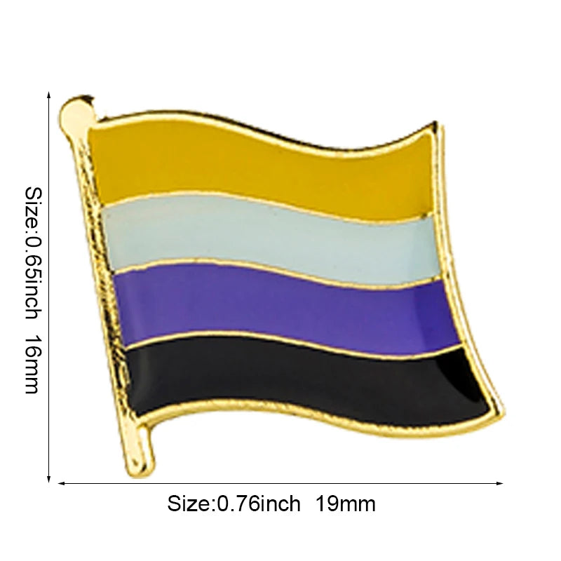 Progress Pride Emalje Lapel Pin