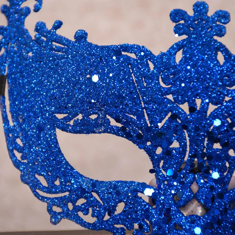 Glitrende Gullpudder Revemaske
