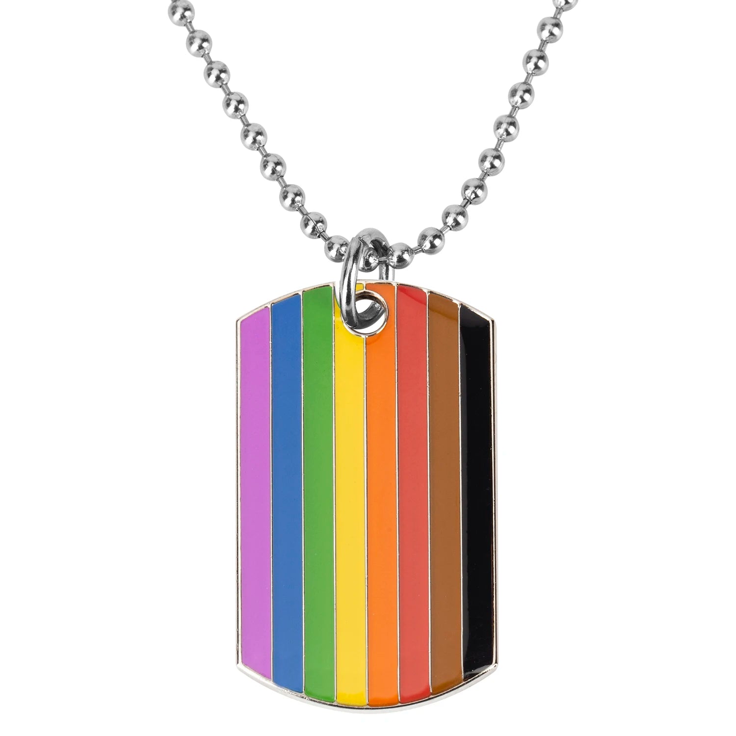 Pride Hjerte-Halskjede med Regnbueanheng