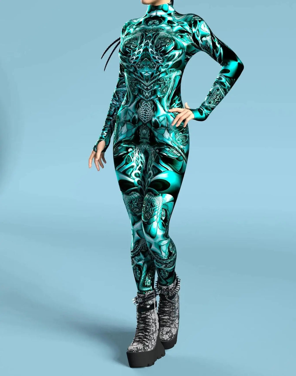 Cyber Witcher Templar Bodysuit Cosplay