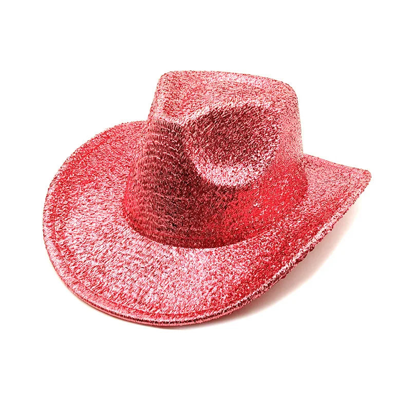 Glitrende Western Cowboyhatt