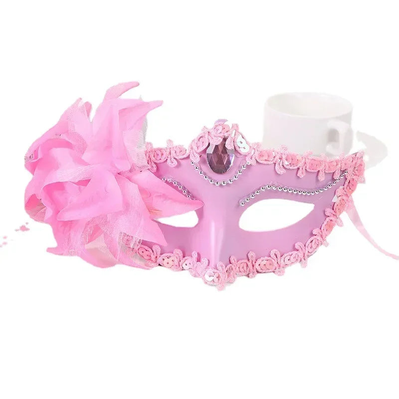 Prinsesse Halvmaske med Liljeblomst
