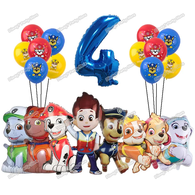Paw Patrol Bursdagssett – Ballonger, Servise & Banner
