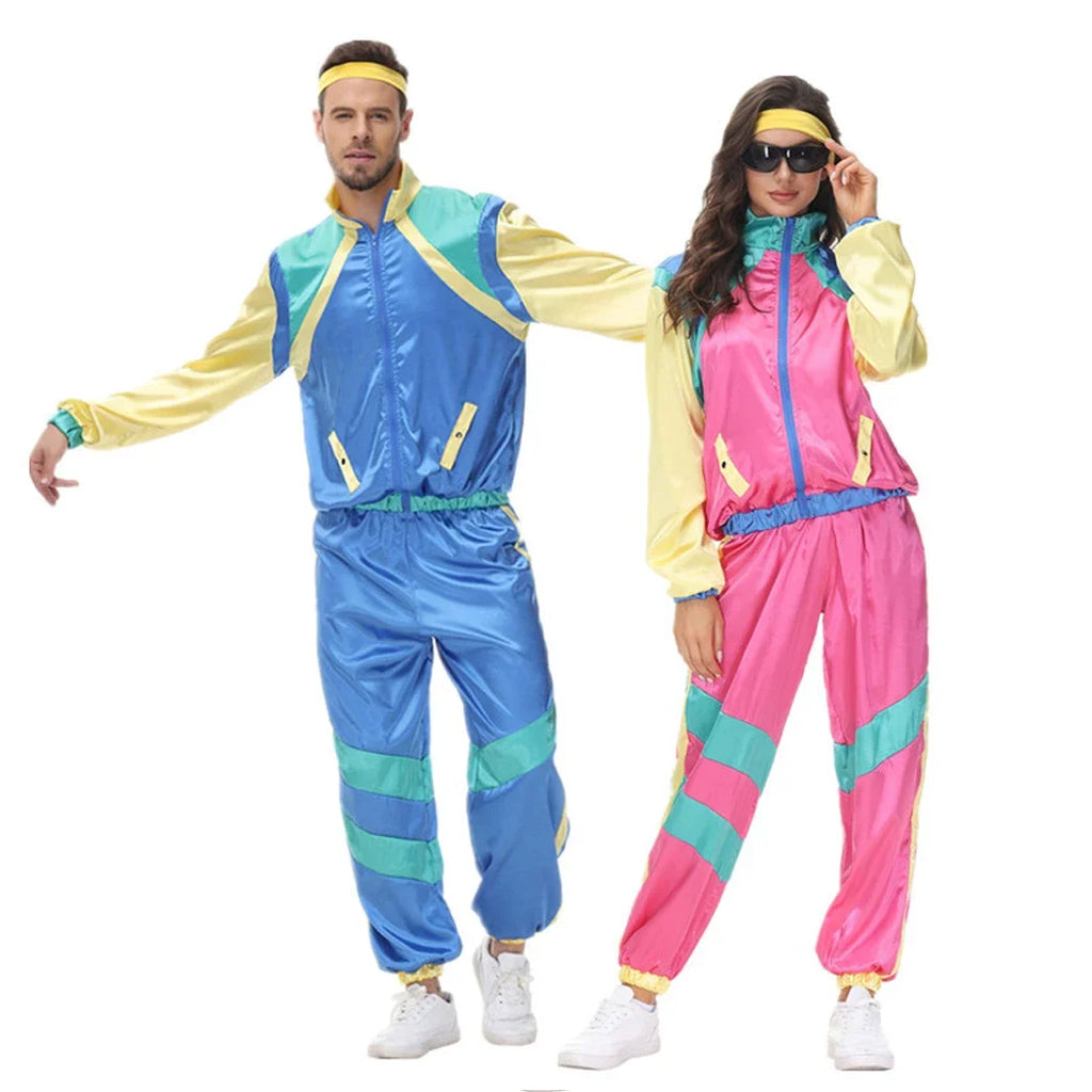 Klassisk 80s & 90s Shell Suit Kostyme for Herre