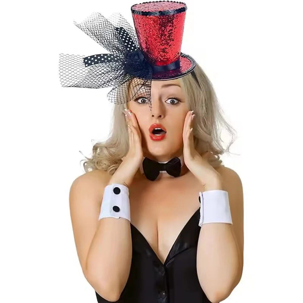 Glitrende Flosshatt / Top Hat