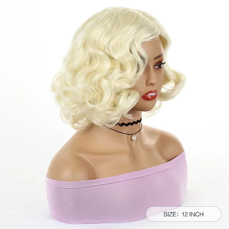 Marilyn Monroe Blond Krøllete Parykk