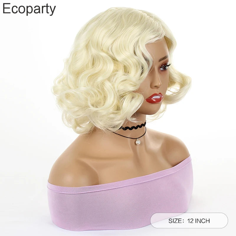 Marilyn Monroe Blond Krøllete Parykk