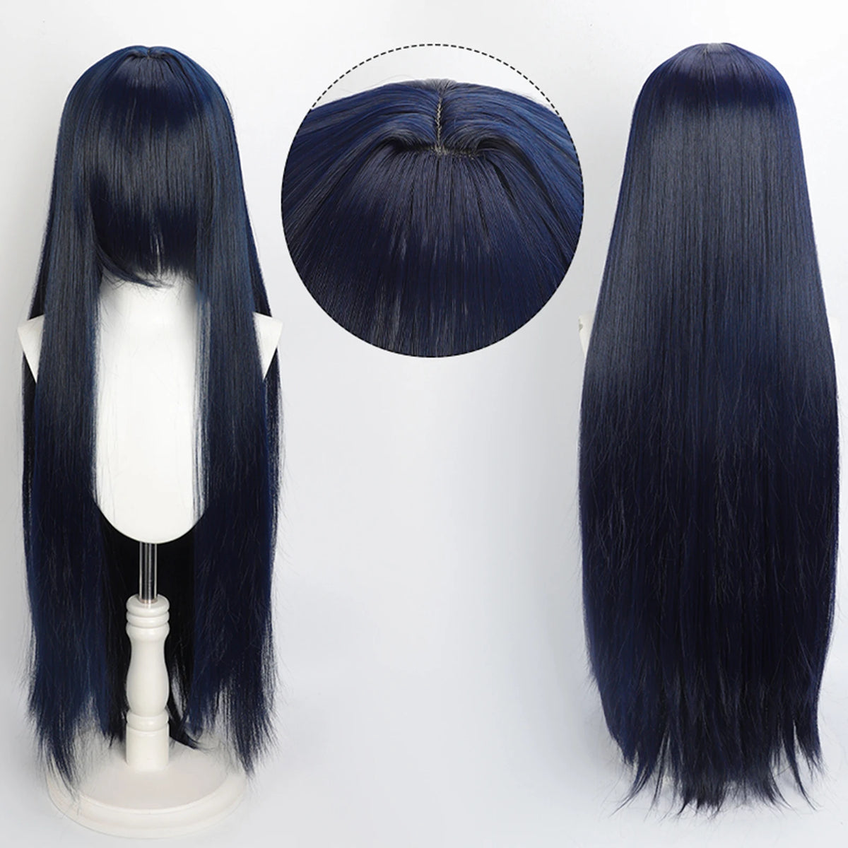 Ekstra Lang Rett Cosplay-Parykk (100 cm)