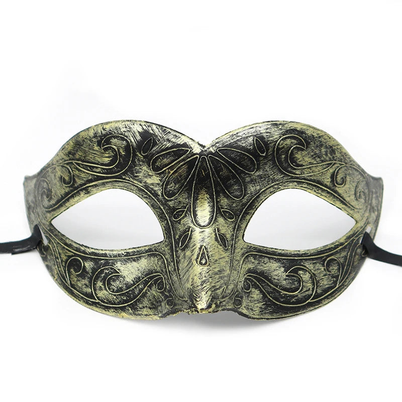 Vintage Prins Maskeradadmaske med Krone