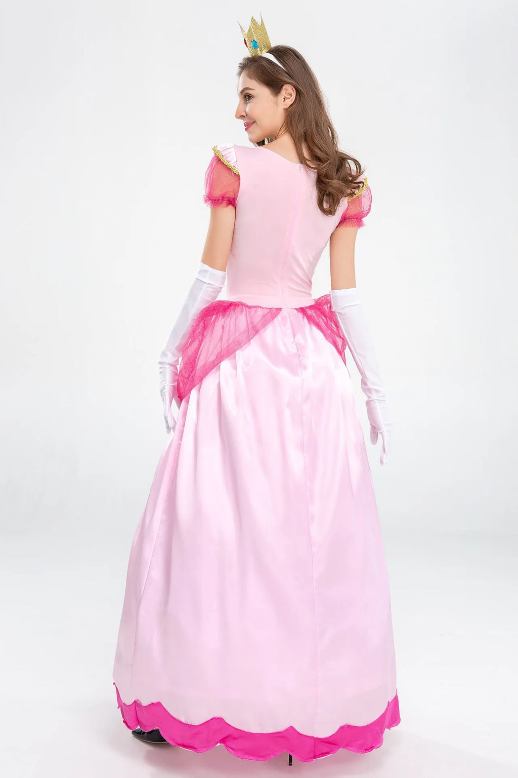 Prinsesse Peach Kostyme - Super Mario Cosplay Kjole