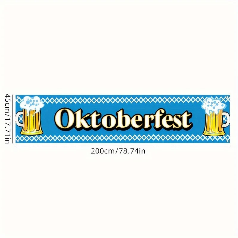 Oktoberfest Ølhage Feiringsbanner (45 x 200 cm)