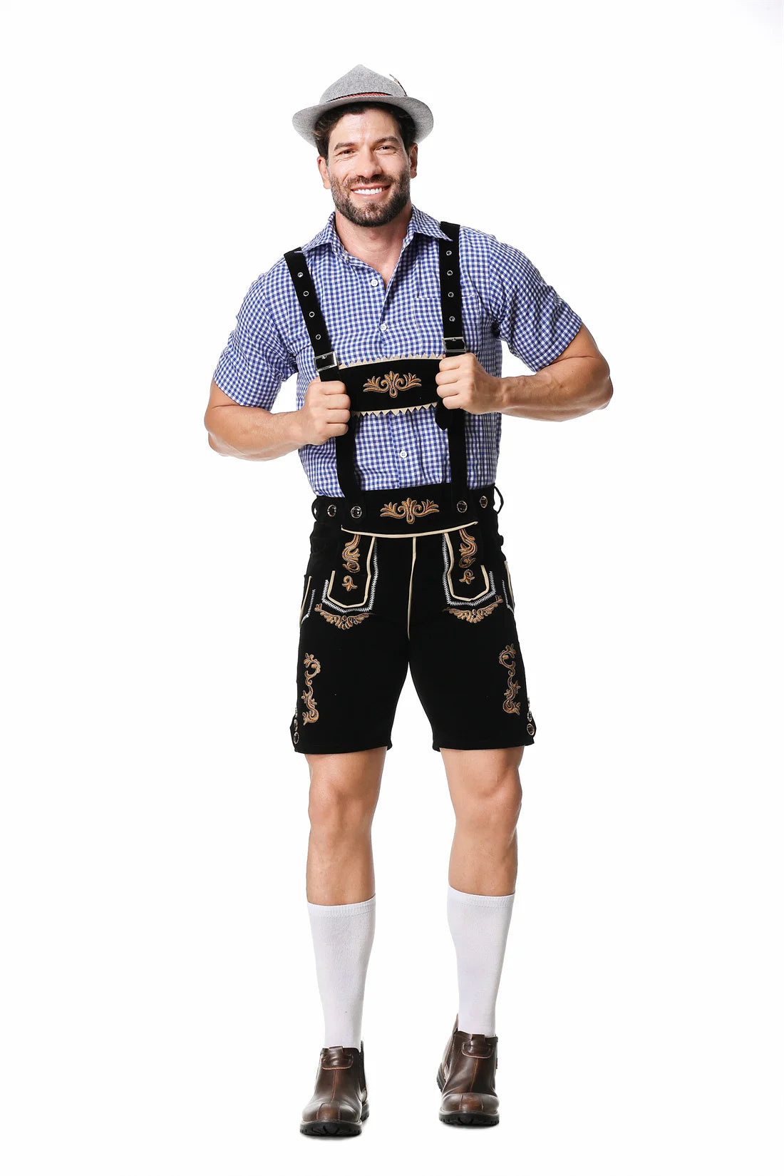Komplett Lederhosen Oktoberfest Kostymesett til Herre