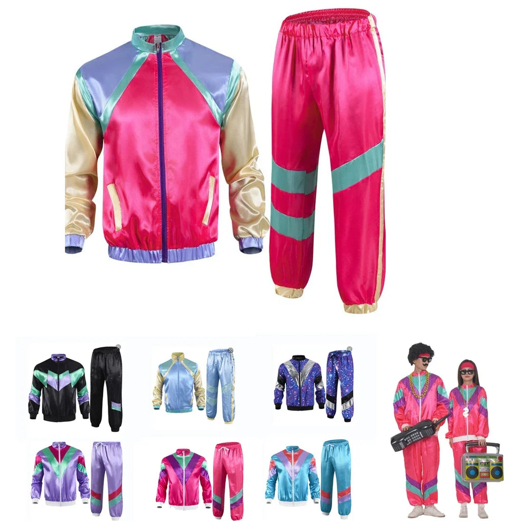 Klassisk 80s & 90s Shell Suit Kostyme for Herre