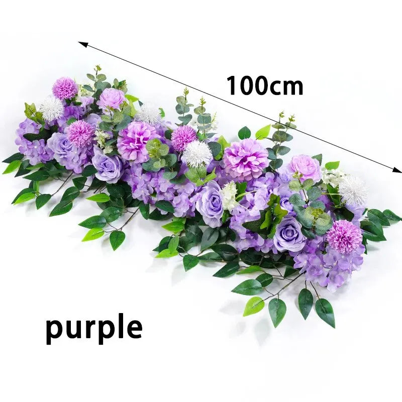 Luksuriøs Blomsterrad med Hvite Roser (100 cm)