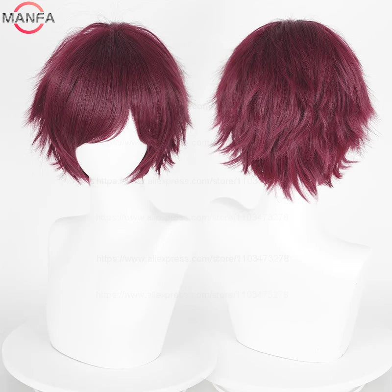 Kort Rett Cosplay-Parykk (30 cm)