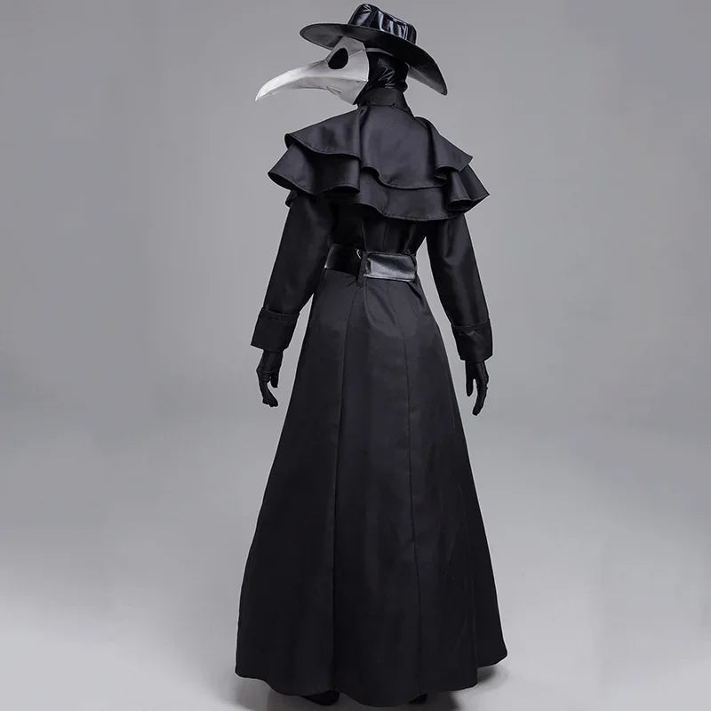 Pestlege / Plague Doctor Kostyme med Maske og Hatt