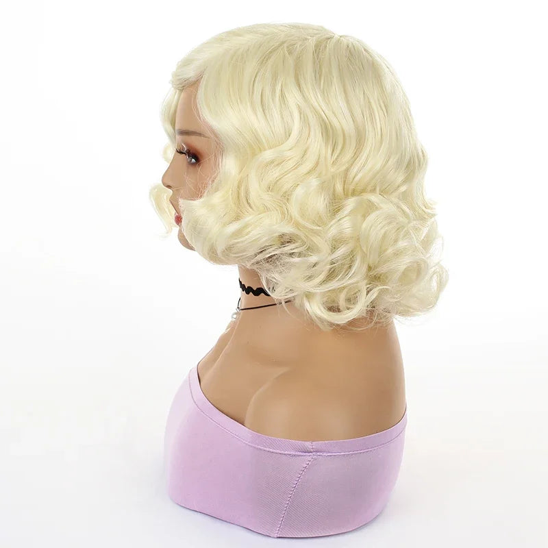 Marilyn Monroe Blond Krøllete Parykk